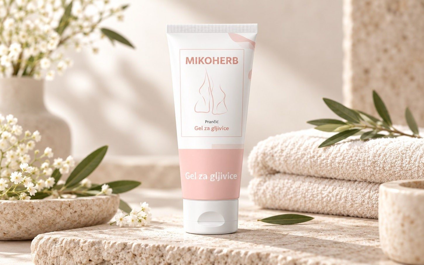 Туба MIKOHERB GEL в светла спа среда